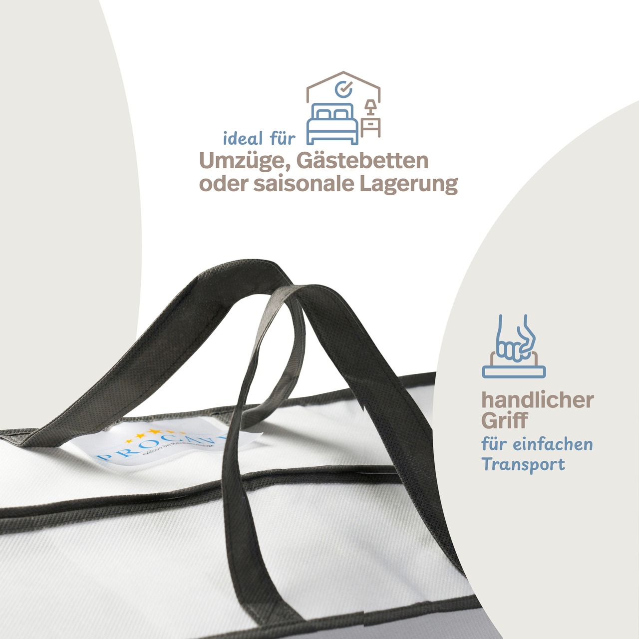 Aufbewahrungstasche für Decken-Kissen-Bettwaren
