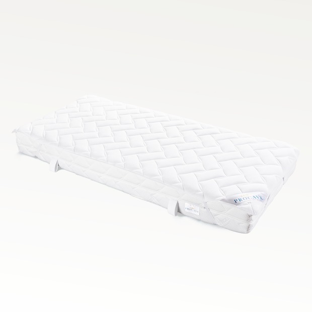 Matratzenauflage verstepptes Frottee-Doppeltuch mit 4 Eckgummis