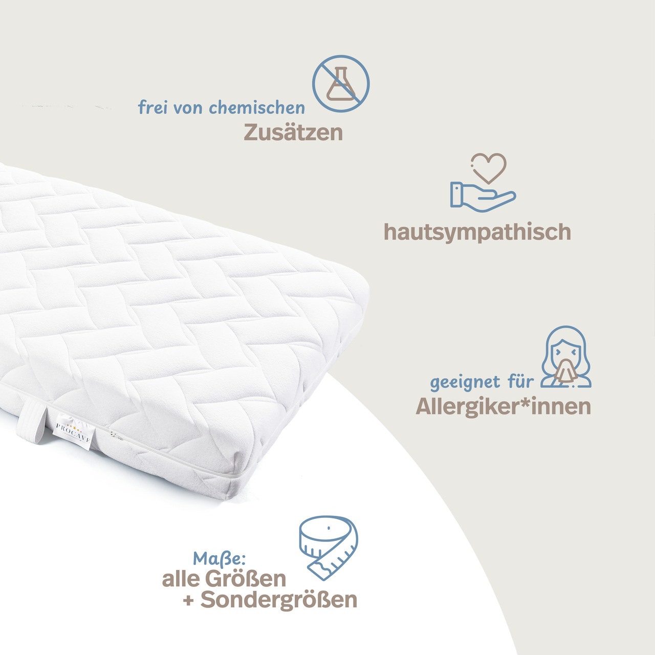 Frottee Matratzenbezug versteppt