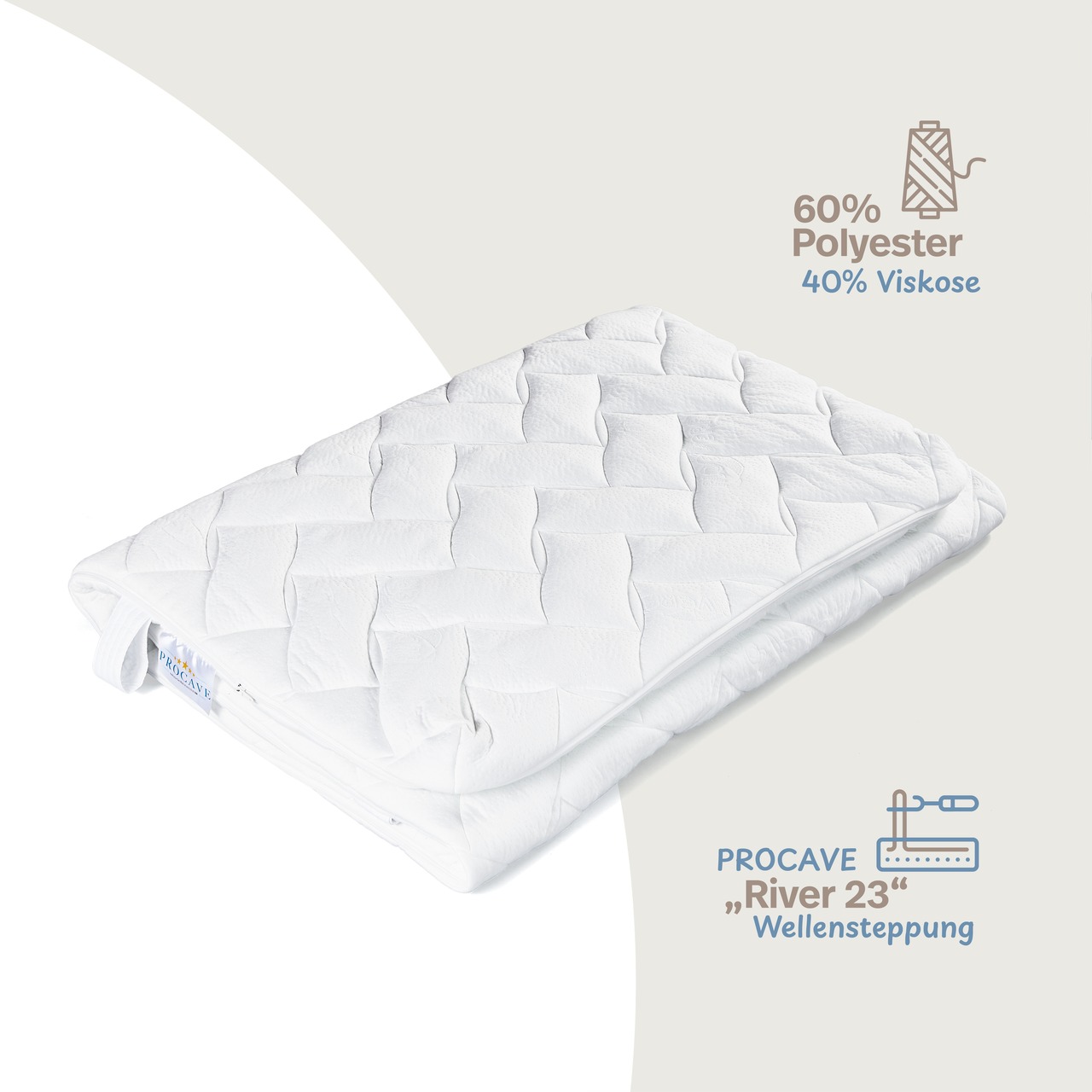 AloeVera Matratzenbezug versteppt