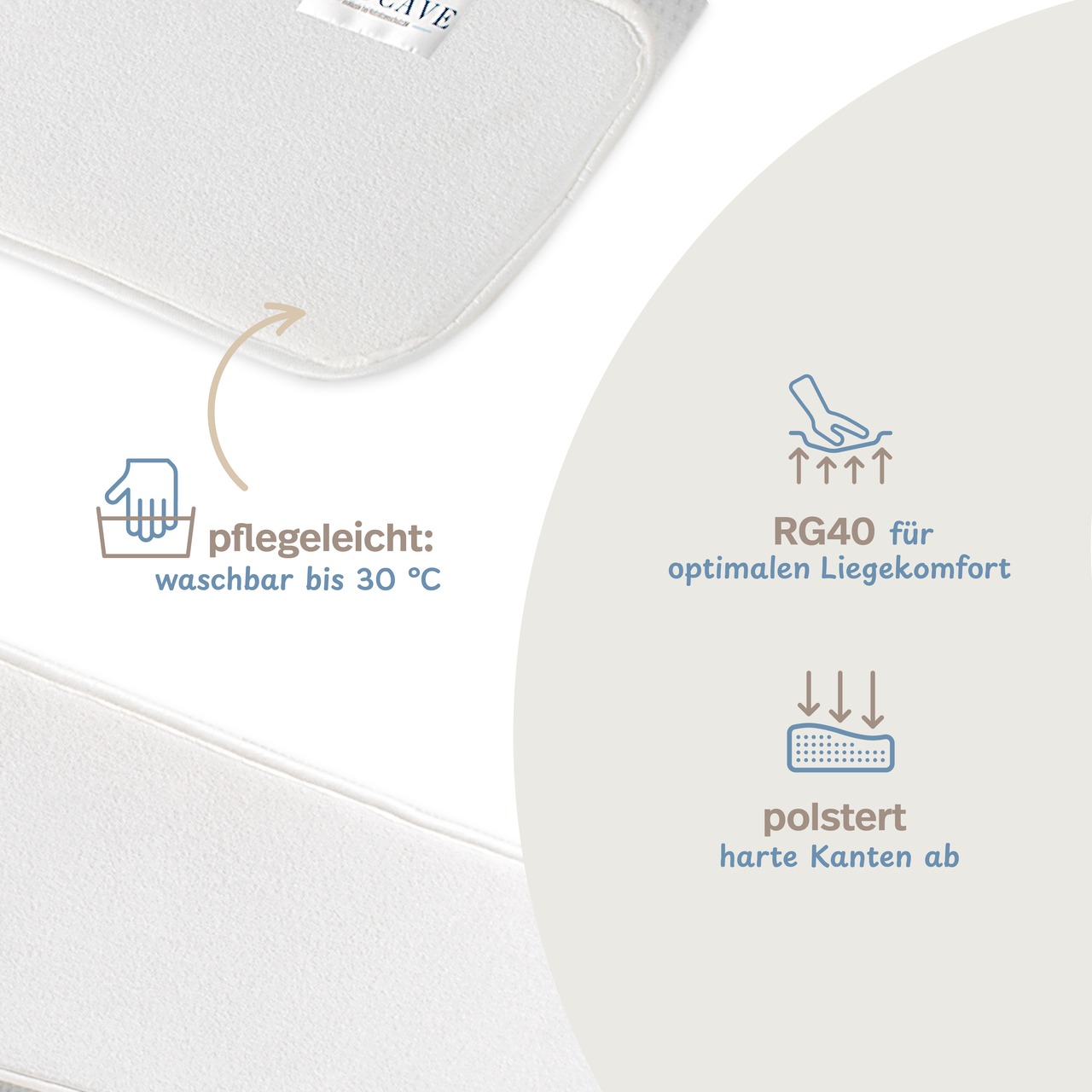 Doppelbettbrücke mit Bezug