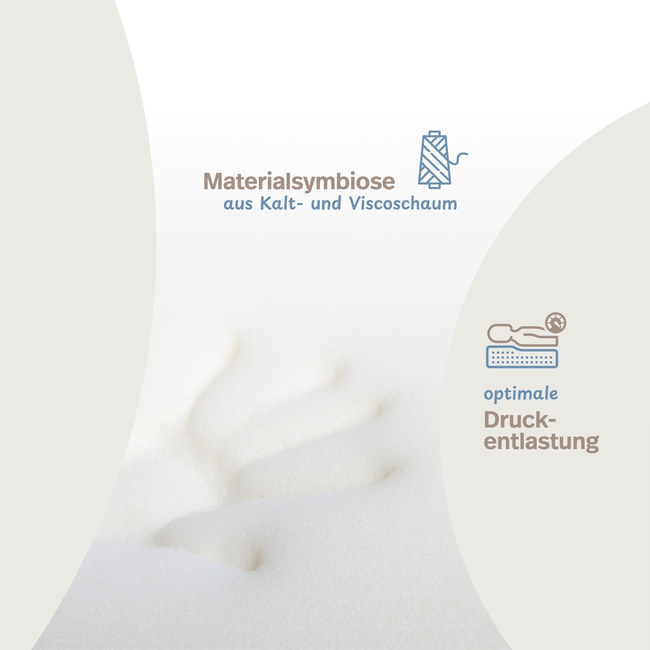 Luxusviscomatratze VT 3 mit Medicare-Bezug