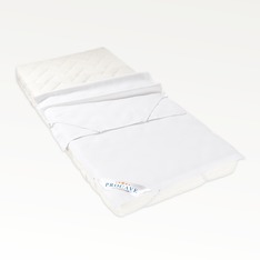 Molton-Matratzenauflage weiß aus 100% Baumwolle