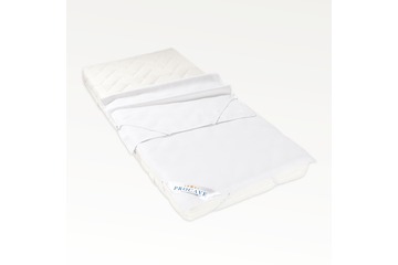 Molton-Matratzenauflage weiß aus 100% Baumwolle