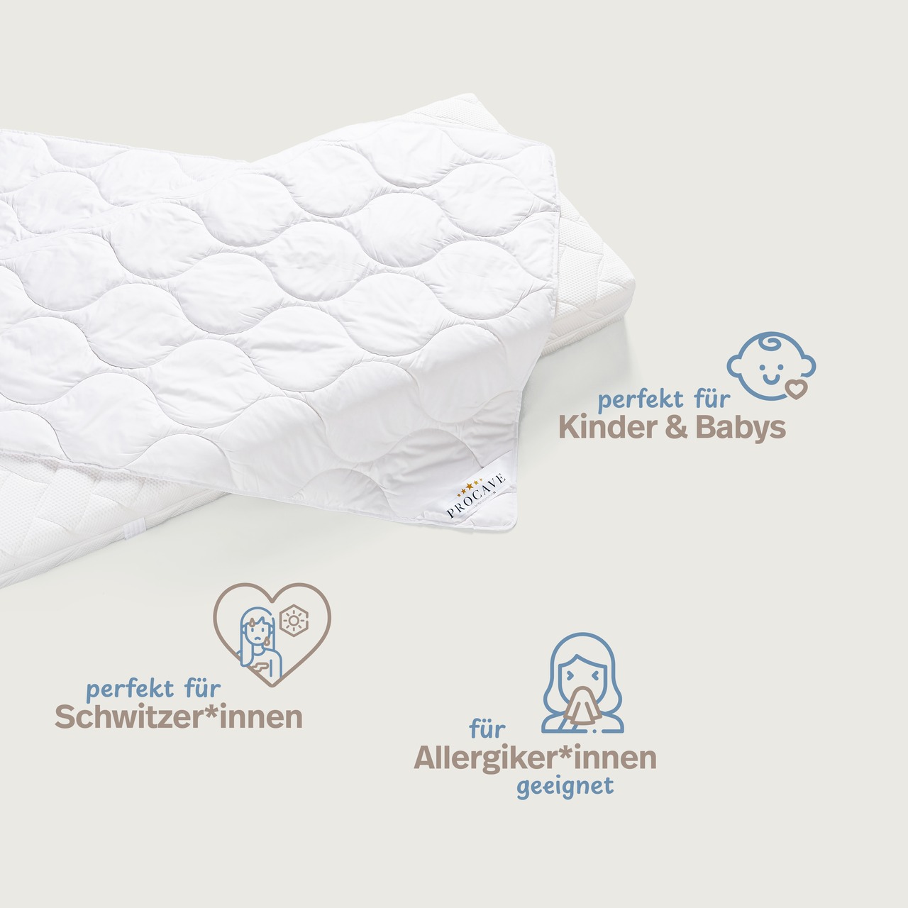 Baumwolle Qualitäts-Bettdecke - Sommer