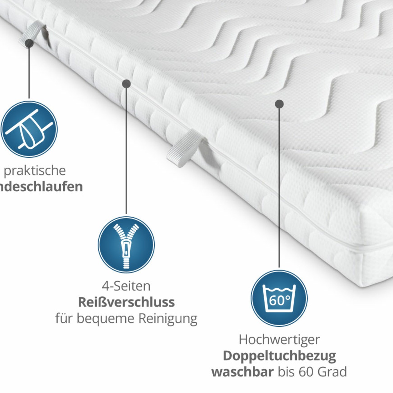 Kaltschaummatratze VT mit Doppeltuchbezug