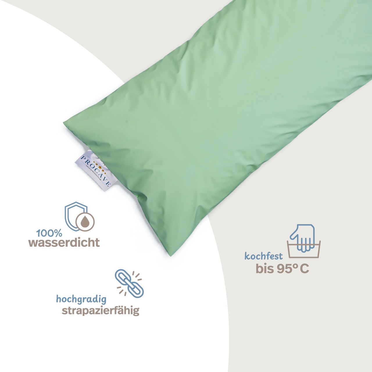 wasserdichter Kissenbezug abwischbar in grün