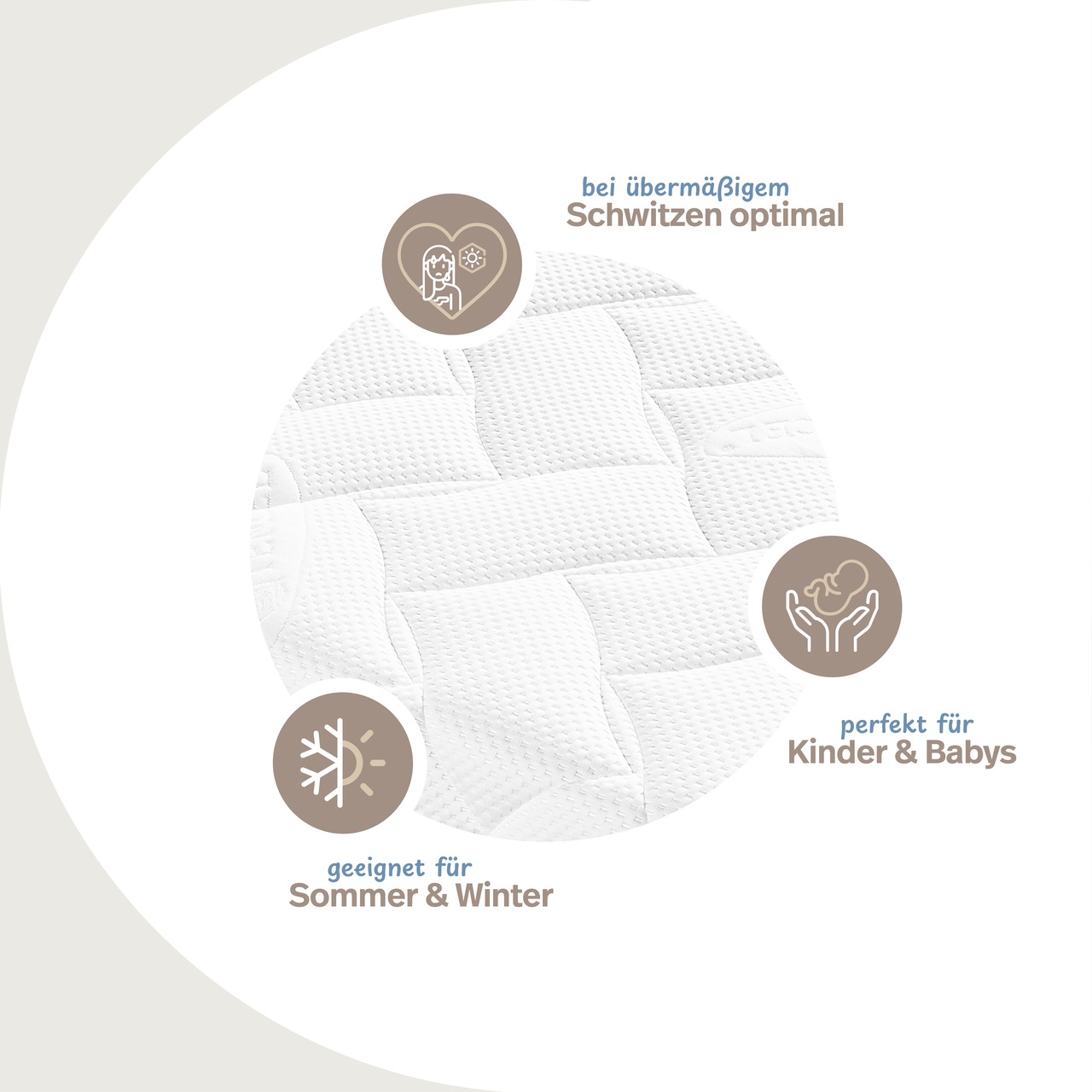 Lyocell Matratzenbezug versteppt