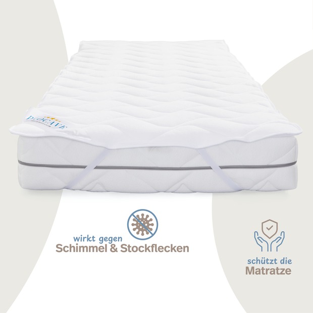 leichtes Wendeunterbett Frottee Baumwolle mit 4 Eckgummis