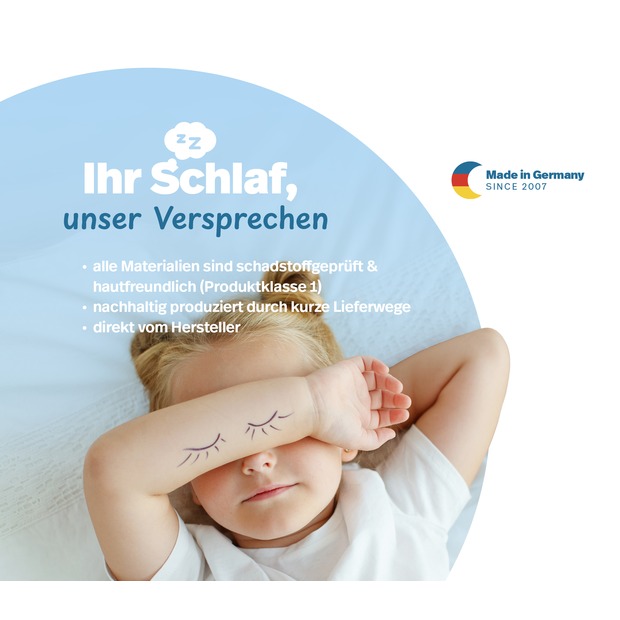 unversteppter Matratzenbezug grau