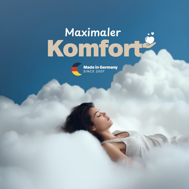 „GELI“ Würfelschnitt-Matratze mit profilierter Gelschaum-Auflage