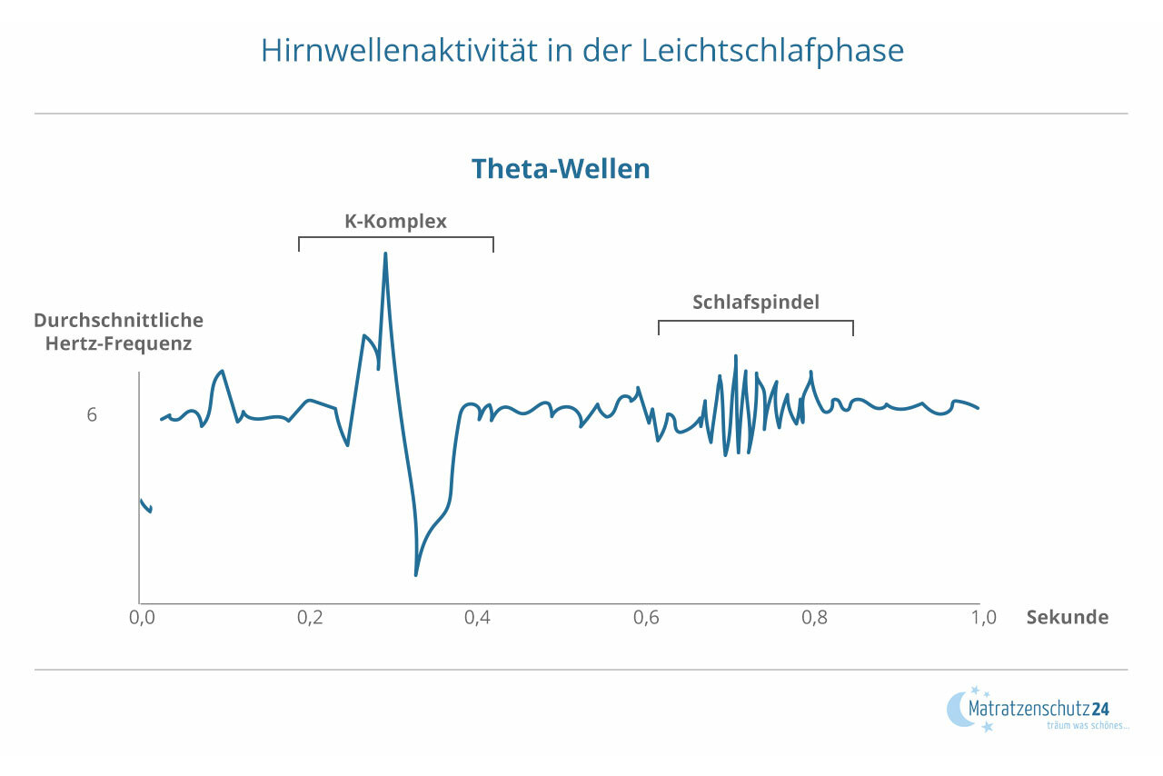 Hirnwellenaktivitieat in der Leichtschlafphase