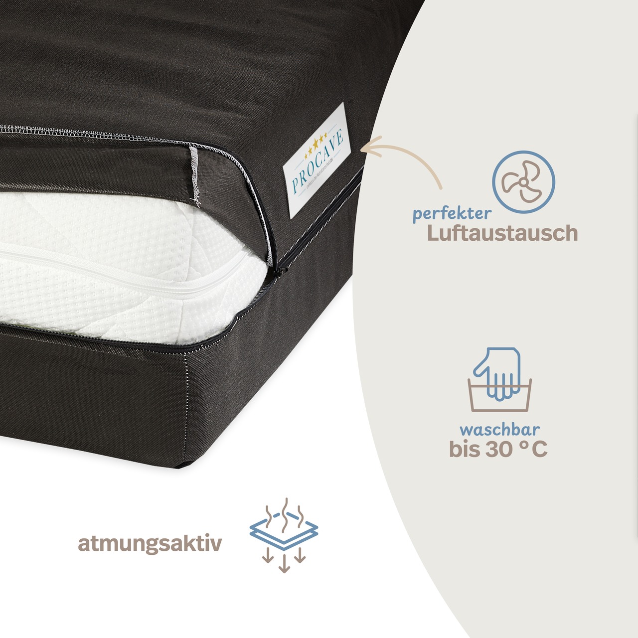 Matratzenhülle & Matratzen-Aufbewahrungstasche als Umzug mit Reißverschluss
