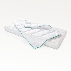 Kinderbetten-Set Aloe Vera mit Kissen 40x60cm und Steppbett 100x135cm