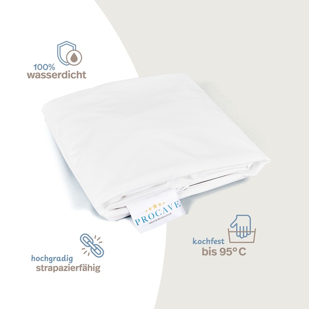 wasserdichtes Spannbettlaken abwischbar weiß